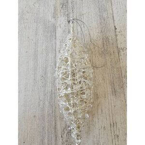 Glitter drop teardrop ornament vintage Xmas tree